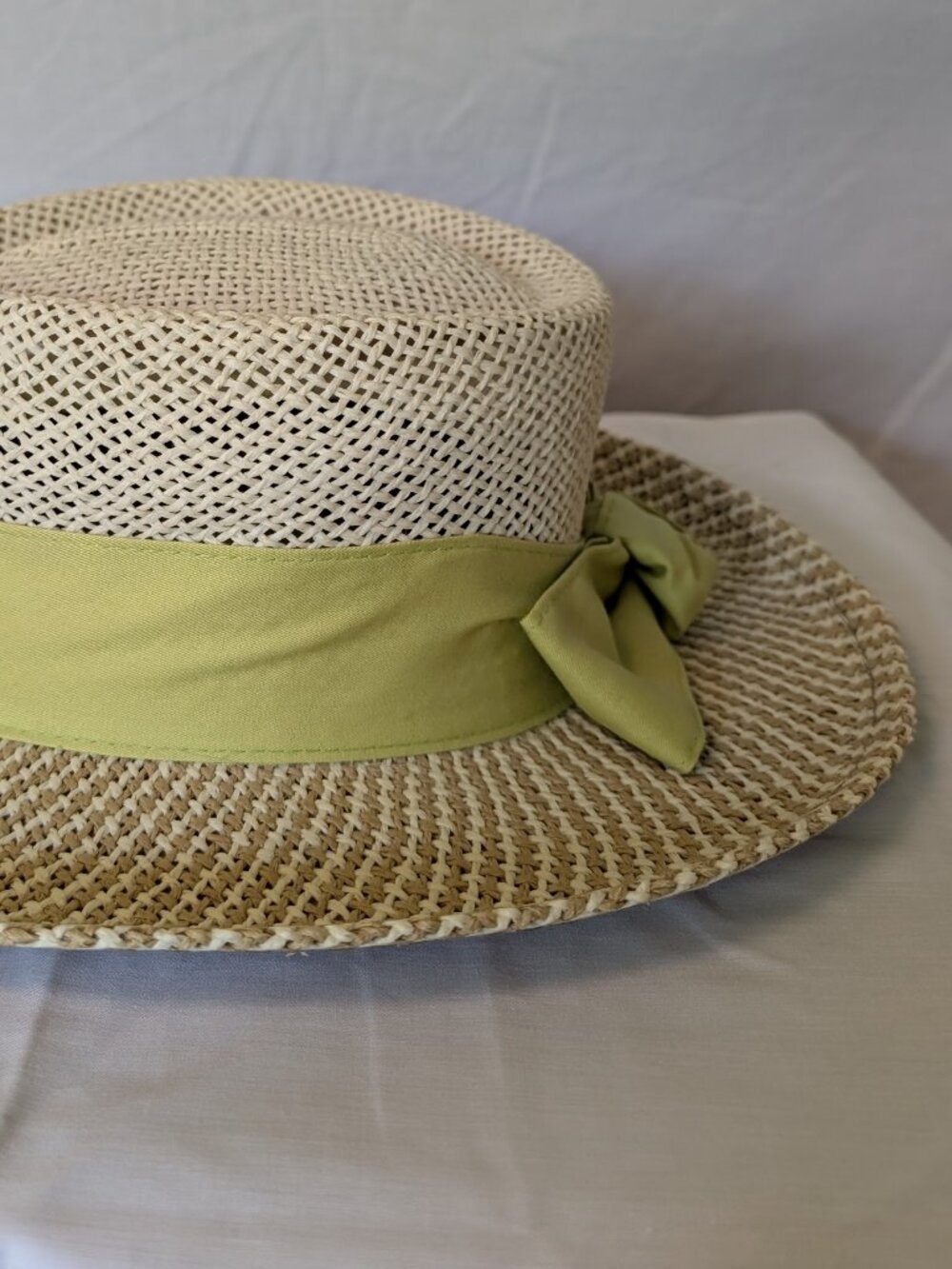 Kate Lord Y2K Bellsouth Classic Straw Sun Hat Golf Tournament S/M Preppy Resort - Picture 3 of 6